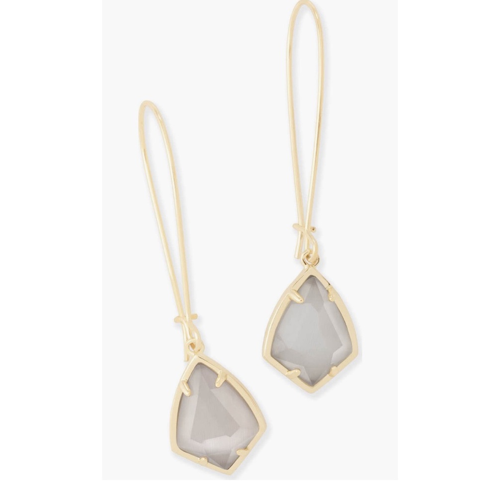 Kendra Scott Cat’s Eye and 14K Gold Plated Dangling Earrings